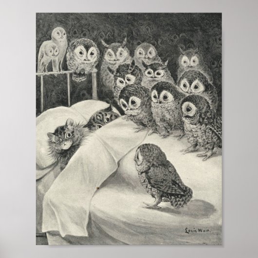 Cats Nightmare. Louis Wain ポスター (正面)