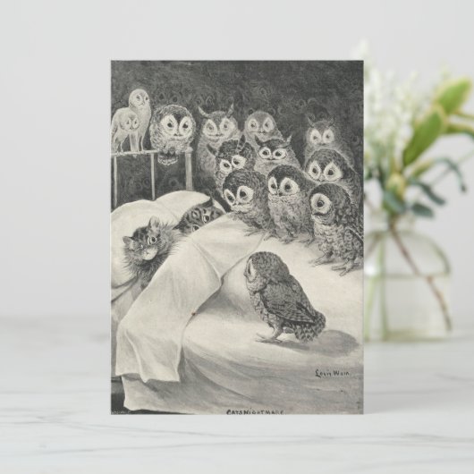 Cats Nightmare. Louis Wain 招待状 (スタンド正面)