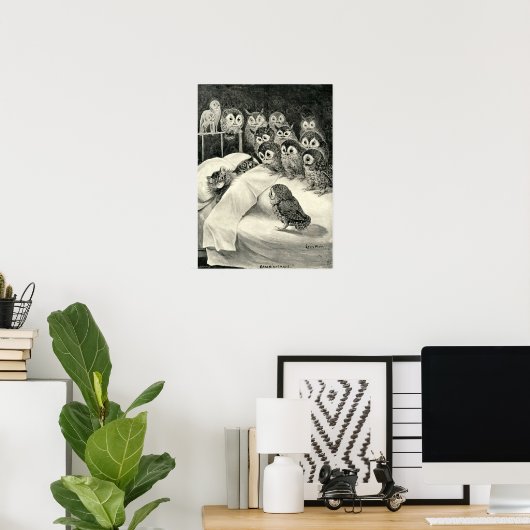 Cat's Nightmare Matte Poster ポスター (ホームオフィス)