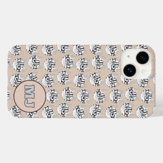 Cats of Cadstudios 2.0 - Beige iPhone / iPad case Case-Mate iPhoneケース (裏面 (横))