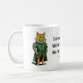 Cats of History Tudor Times王室の、Mouser Kitten コーヒーマグカップ (左)