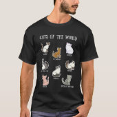 Cats Of The World Kitten  Feline Sphyx Persian Cat Tシャツ (正面)