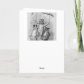 Cats on a swing – ルイ・ウィンサンキューカード サンキューカード (裏面)