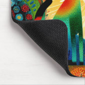 Cats on Bright and Colorful Background, マウスパッド (コーナー)