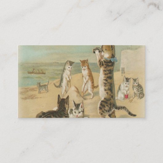 Cats On The Beach Vintage 名刺 (正面)