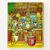 Cats on Vacation in a Tiki Bar Journal ノートブック (裏面)