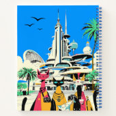 Cats on vacation Visit the Future Journal ノートブック (裏面)