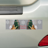 Cats Ornate Tree, Image Text, Customize,  バンパーステッカー (車上)