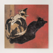 Cats, painting by Theophile Steinlen, ジグソーパズル (横)