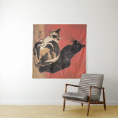 Cats, painting by Theophile Steinlen, タペストリー (インサイチュ(横))