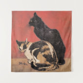 Cats, painting by Theophile Steinlen, タペストリー (正面)