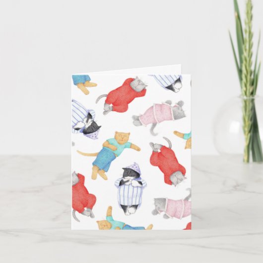 CATS PAJAMASノートカード カード (正面)