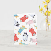 CATS PAJAMASノートカード カード (黄色い花)