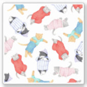 CATS PAJAMAS 4x4ビニールシール シール (正面)