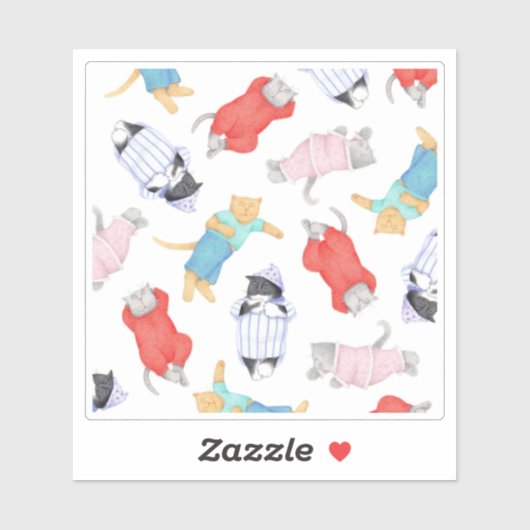 CATS PAJAMAS 4x4ビニールシール シール (シート)