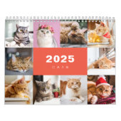Cats Photo Collage モダン 2025カレンダー カレンダー (カバー)