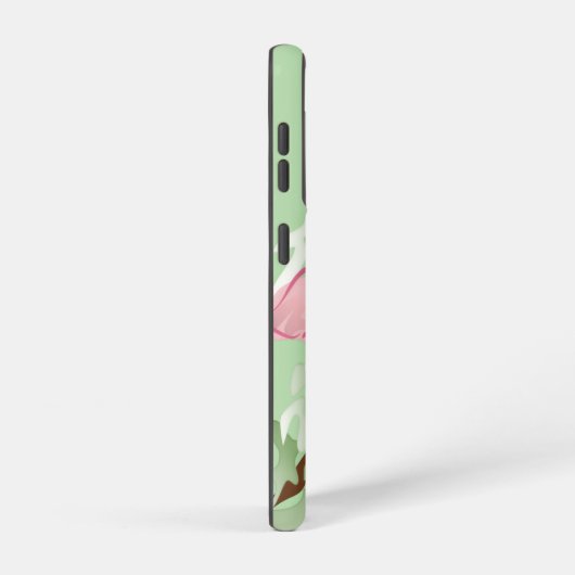 Cats & Plants Galaxy Case – Green Samsung Galaxyケース (右側面)