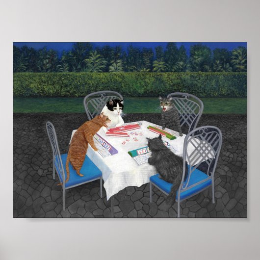 Cats Playing Mahjong 2 Poster ポスター (正面)