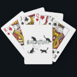 Cats Playing Music Notes トランプ<br><div class="desc">Cats Playing Music Notes funny design of cute cats kitty playing music note. Perfect gift for musician art pianist,  cats lovers,  school students,  teachers singers.</div>