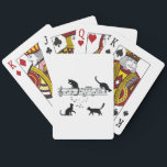 Cats Playing Music Notes トランプ<br><div class="desc">Cats Playing Music Notes funny design of cute cats kitty playing music note. Perfect gift for musician art pianist,  cats lovers,  school students,  teachers singers.</div>