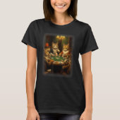 Cats Playing Poker A Friend in Need  Cat  Art Tシャツ (正面)