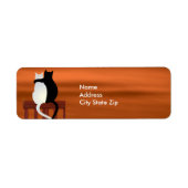 Cats Pumpkins Candles Halloween ラベル (正面)