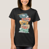 Cats Reading Books  Book  Kitten Reader Group Tシャツ (正面)