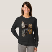 Cats Reflection Mirror Tiger Mom Mother Day Love Tシャツ (正面フル)