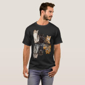 Cats Reflection Mirror Tiger Mom Mother Day Love Tシャツ (正面フル)