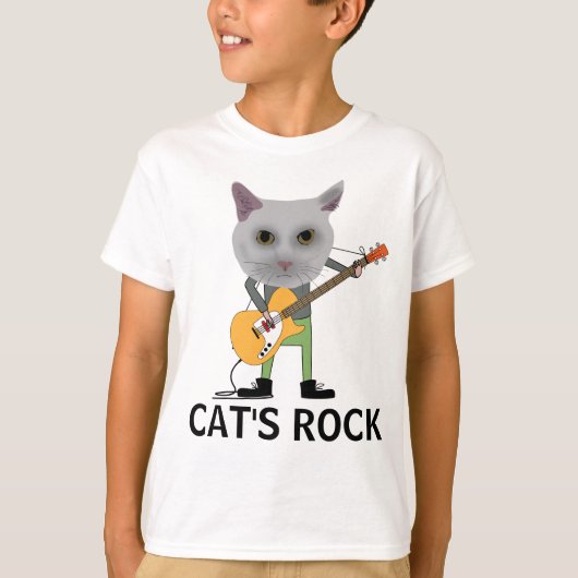 CATS ROCK、CAT'遊's GUITAR BOYS T-Shirts Tシャツ (正面)