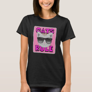 CATS RULEかわいい猫好きTシャツ Tシャツ