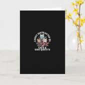 Cats Side Quest Distracted Tabletop Funny Men Wome カード (黄色い花)