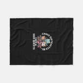 Cats Side Quest Distracted Tabletop Funny Men Wome フリースブランケット (正面(横))