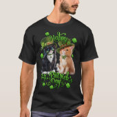 Cats St Pat's Paddy Patrick Day's Happy St Cat Tri Tシャツ (正面)