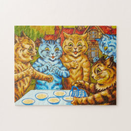 Cats Teaパーティーby Louis Wain ジグソーパズル