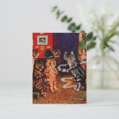 Cats Teaパーティーby Louis Wain Card ポストカード (スタンド正面)