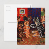 Cats Teaパーティーby Louis Wain Card ポストカード (正面/裏面)