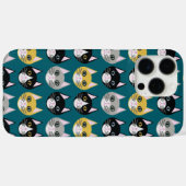 Cats teal Case-Mate iPhoneケース (裏面 (横))