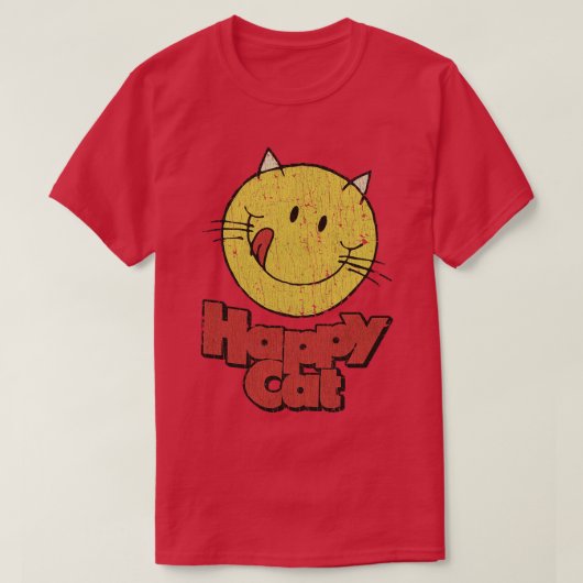 Cats TShirtHappy Cat 98 TShirt Tシャツ (デザイン正面)