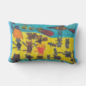 Cats' War Against Mice Pillow ランバークッション (裏面)