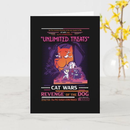 Cats Warrior カード (黄色い花)