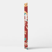 Cats with ornaments,branches with flowers and leav Case-Mate iPhoneケース (裏面 / 右)
