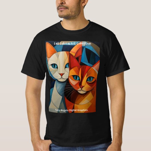 Catsart:このトレンディーでスタイルを高める Tシャツ (正面)