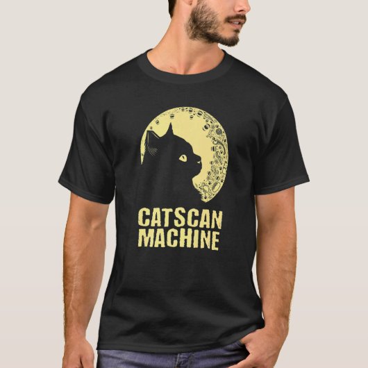 Catscan Machine Cat   Kitten Humor Medical Staff Tシャツ (正面)
