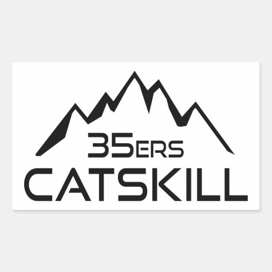 Catskill 35er山 長方形シール (正面)