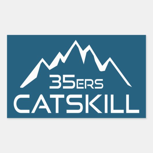 Catskill 35er山 長方形シール (正面)