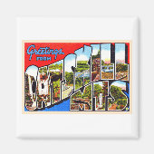 Catskill Mountains New York Large Letterはがき マグネット (正面)