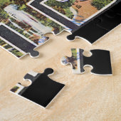 Catskill Mtsの。_Vintage旅行ポスターからの挨拶 ジグソーパズル (側面)