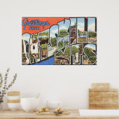 Catskill Mts._Vintage Travel Posterからの挨拶 ポスター (キッチン)