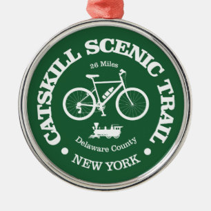 Catskill Scenic Trail (サイクリング) メタルオーナメント